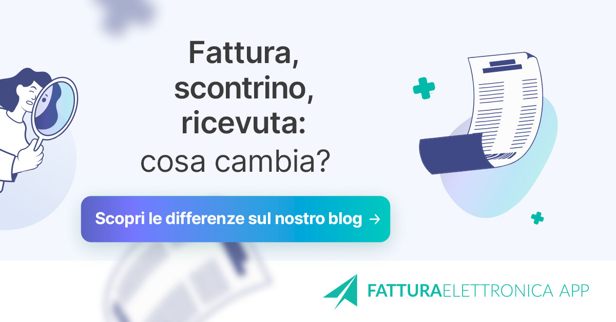 Fattura, scontrino e ricevuta