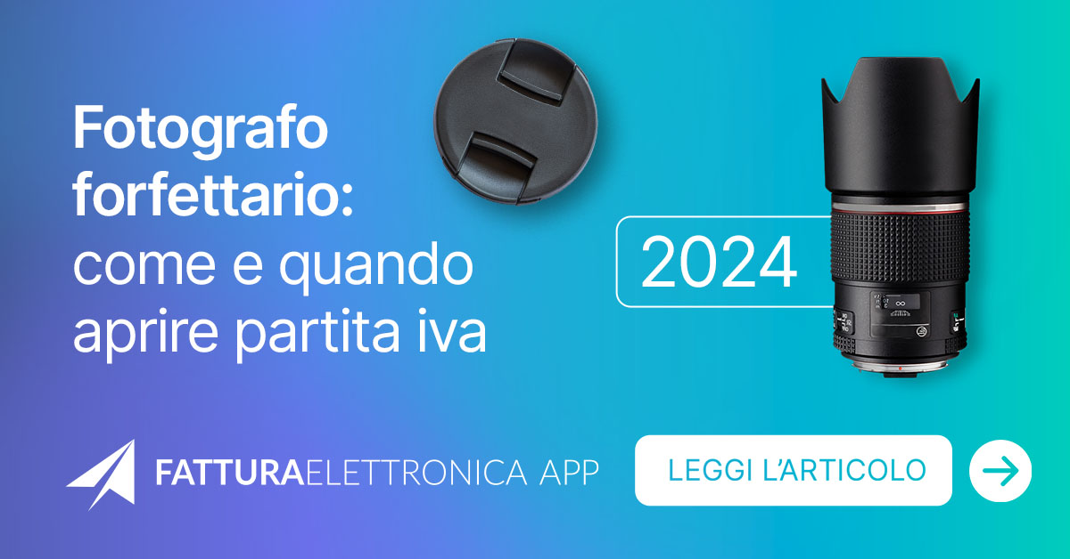 Fotografo regime forfettario